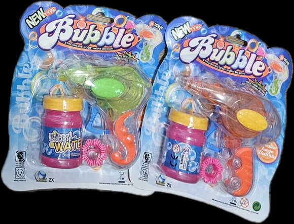 Bubble gun with light