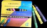 Crayons - 12 pack - 90 x 10mm thick