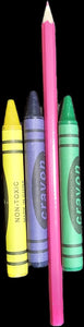 Crayons - 12 pack - 90 x 10mm thick