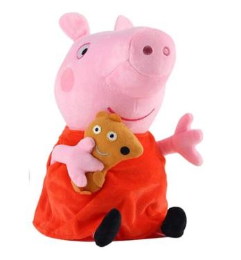 Peppa pig Plush toy with teddy - 30cm