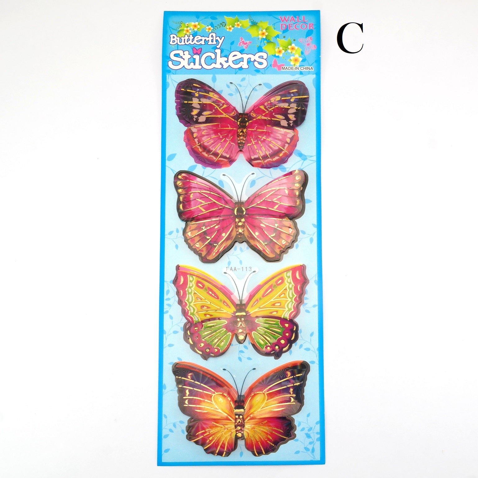 Butterfly Stickers - 3D Small – TheMedleybox