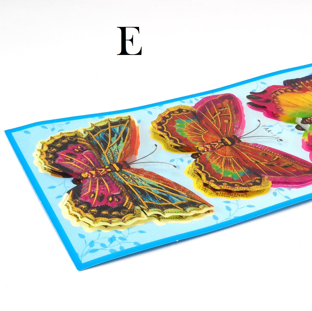 Butterfly Stickers - 3D Big – TheMedleybox