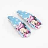 Hair clips - Mickey Mouse - Pair (2) - Blue