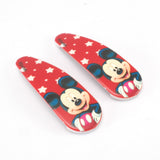 Hair clips - Mickey Mouse - Pair (2) - Red