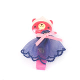 Hair clip - Bear with dress - 65mm