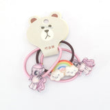 Hair bands - 3 pack - Unicorn/crown/Flower/rainbow