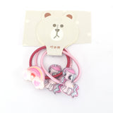 Hair bands - 3 pack - Unicorn/crown/Flower/rainbow