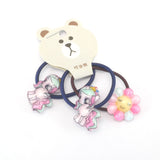 Hair bands - 3 pack - Unicorn/crown/Flower/rainbow