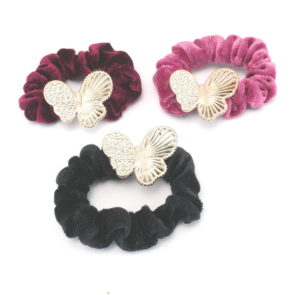 Hair bands - scrunchies - Diamante - Butterfly #4