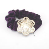 Hair bands - scrunchies - Diamante - Flower #1