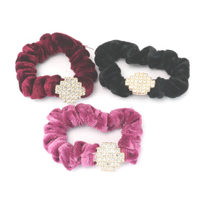 Hair bands - scrunchies - Diamante - Oval