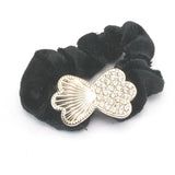 Hair bands - scrunchies - Diamante - Black