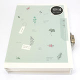 Notebook - A5 in case with lock - Leaves